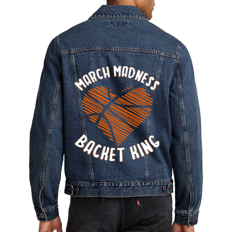 March Madness Backet King, March Madness Active Men Denim Jacket by GARRYTURNER | Artistshot