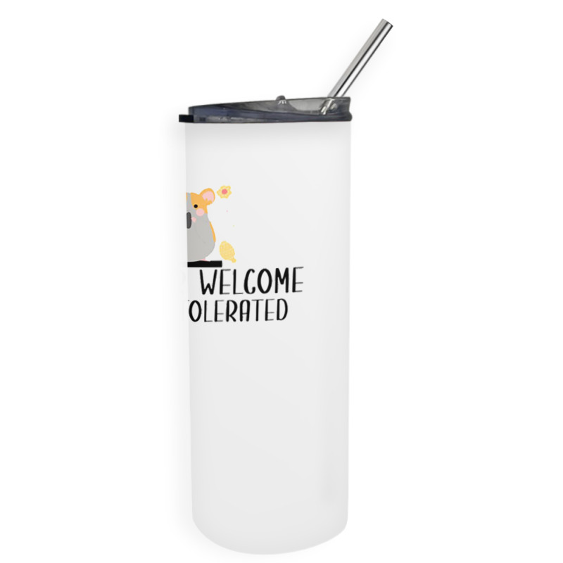 Hamster Welcom People Tolerated For Boyfriend Skinny Tumbler | Artistshot