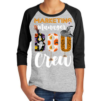 Marketing Manager Boo Crew Halloween Matching Marketer Youth 3/4 Sleeve | Artistshot