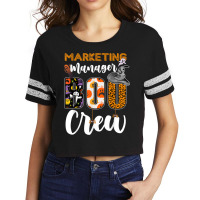 Marketing Manager Boo Crew Halloween Matching Marketer Scorecard Crop Tee | Artistshot