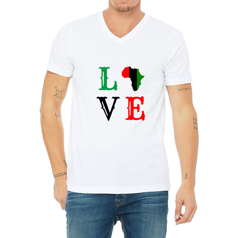 Black History Month 2022 Africa Women Men Boys Girls Love V-neck Tee | Artistshot