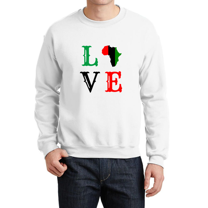 Black History Month 2022 Africa Women Men Boys Girls Love Crewneck Sweatshirt | Artistshot