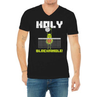 Holy Blockamole Avocado Volleyball Player Blocker Men Women V-neck Tee | Artistshot