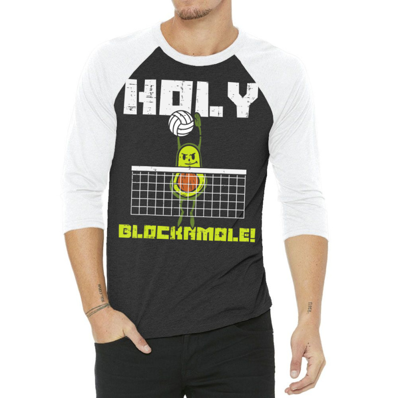 Holy Blockamole Avocado Volleyball Player Blocker Men Women 3/4 Sleeve Shirt by cm-arts | Artistshot