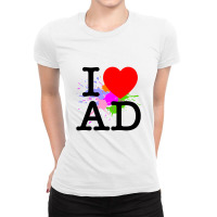 I Heart Ad (andorra) Ladies Fitted T-shirt | Artistshot