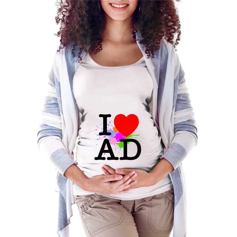 I Heart Ad (andorra) Maternity Scoop Neck T-shirt | Artistshot