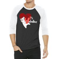 My Cat Is My Valentines 3/4 Sleeve Shirt | Artistshot