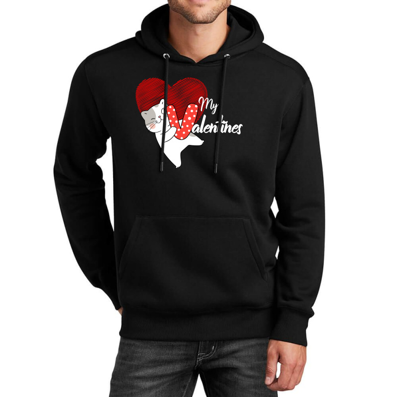 My Cat Is My Valentines Unisex Hoodie by BELLINI | Artistshot