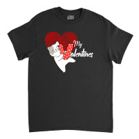 My Cat Is My Valentines Classic T-shirt | Artistshot