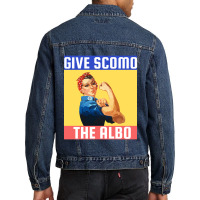 Give Scomo The Albo Men Denim Jacket | Artistshot