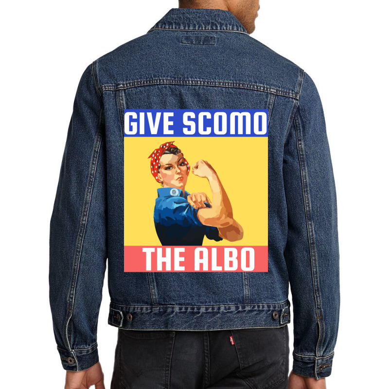 Give Scomo The Albo Men Denim Jacket by cm-arts | Artistshot