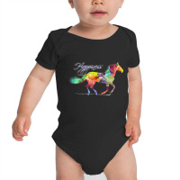 Horse Happiness Horse Lover Equestrian Baby Bodysuit | Artistshot