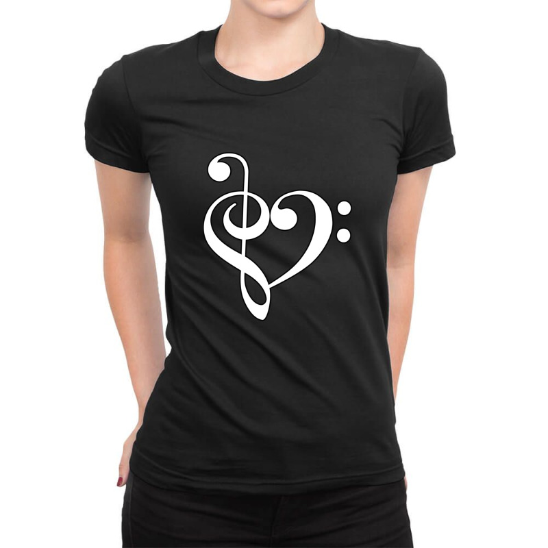 Music Notes Classic Ladies Fitted T-Shirt by ErnestRandall | Artistshot