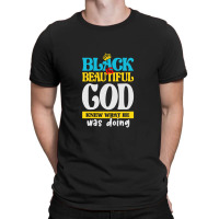 Black Is Beautiful Black History Month Gift Blue T-shirt | Artistshot