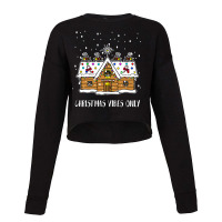 Christmas Vibes Only Shirt Funny Santa Christmas Tshirt Boy Girl Holid Cropped Sweater | Artistshot