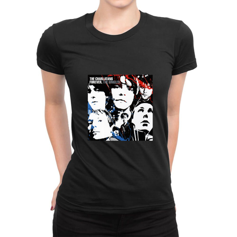 The Charlatans - Britpop 1 Ladies Fitted T-Shirt by JamesMccollough | Artistshot