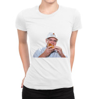 Scott Morrison Having A Munch Ladies Fitted T-shirt | Artistshot