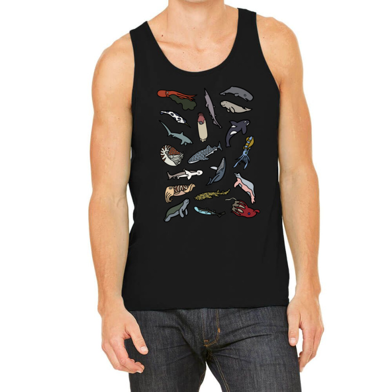 Mega Aquatic Animals Collection Mega Collection #2 For Fan Tank Top by RachelleWolf | Artistshot