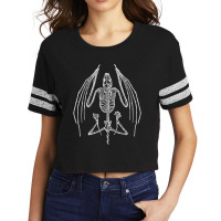 Vampire Blood Feeder Bat Skeleton Scorecard Crop Tee | Artistshot