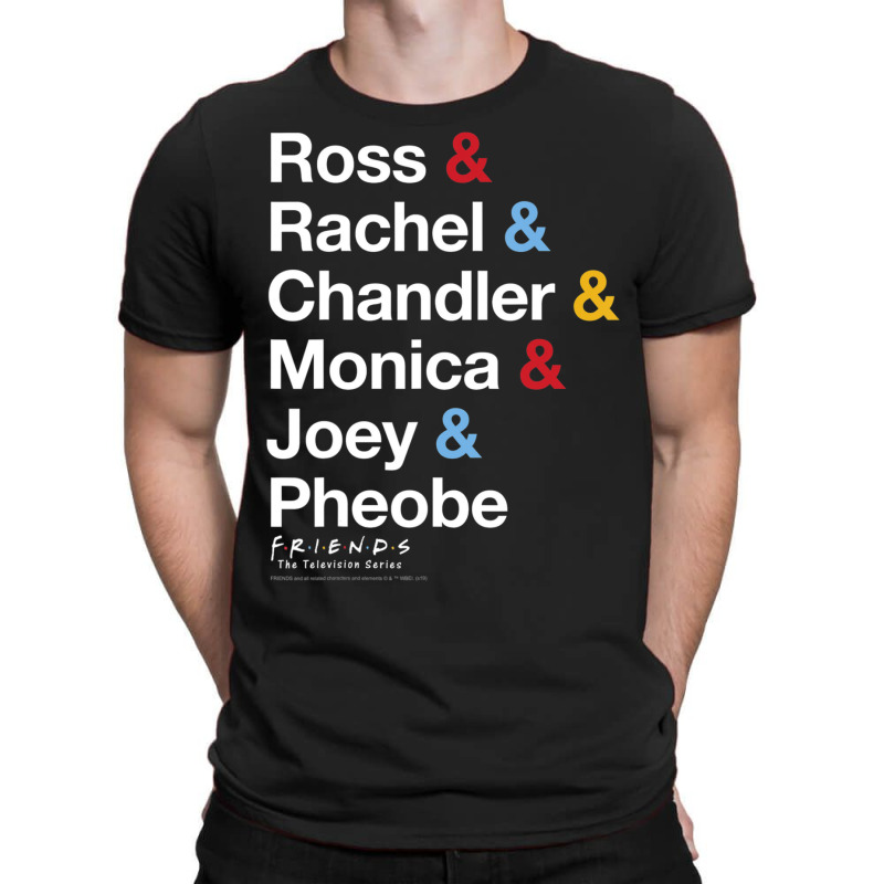 Friends All The Friends Name Stack T-shirt | Artistshot