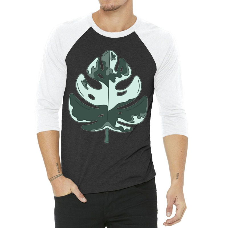 Monstera Deliciosa Albo 3/4 Sleeve Shirt | Artistshot