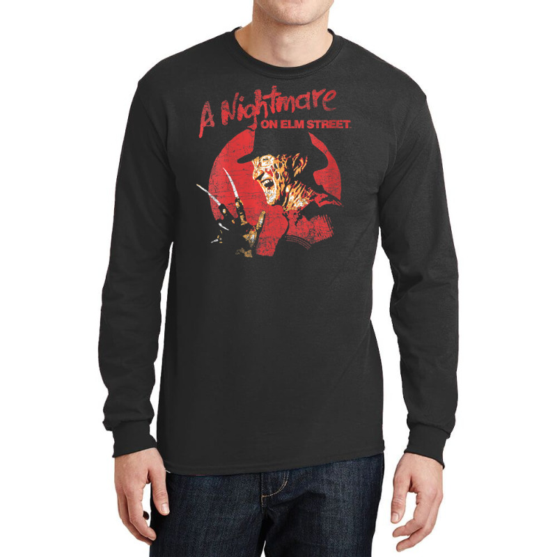 Womens A Nightmare On Elm Street Freddy Circle V-neck Long Sleeve Shirts by mckeebeckett3l9yxd | Artistshot