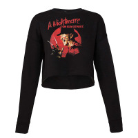 Womens A Nightmare On Elm Street Freddy Circle V-neck Cropped Sweater | Artistshot