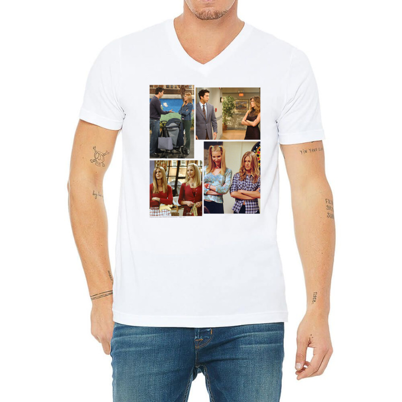 Friends Arms Crossed Collage V-neck Tee | Artistshot