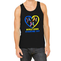 Blue Yellow Heart 21 World Down Syndrome Awareness Day 2022 Tank Top | Artistshot