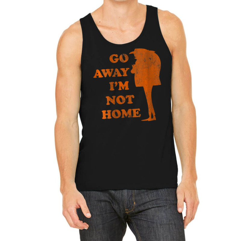 Gru Go Away Im Not Home Distressed Orange Tank Top by BuiDoc | Artistshot