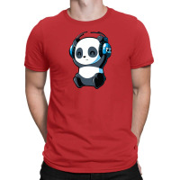 Panda Playlist T-shirt | Artistshot