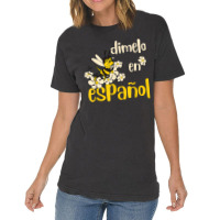 Dimelo En Espanol Cute Bee Spanish Teacher Maestra Bilingue Vintage T-shirt | Artistshot