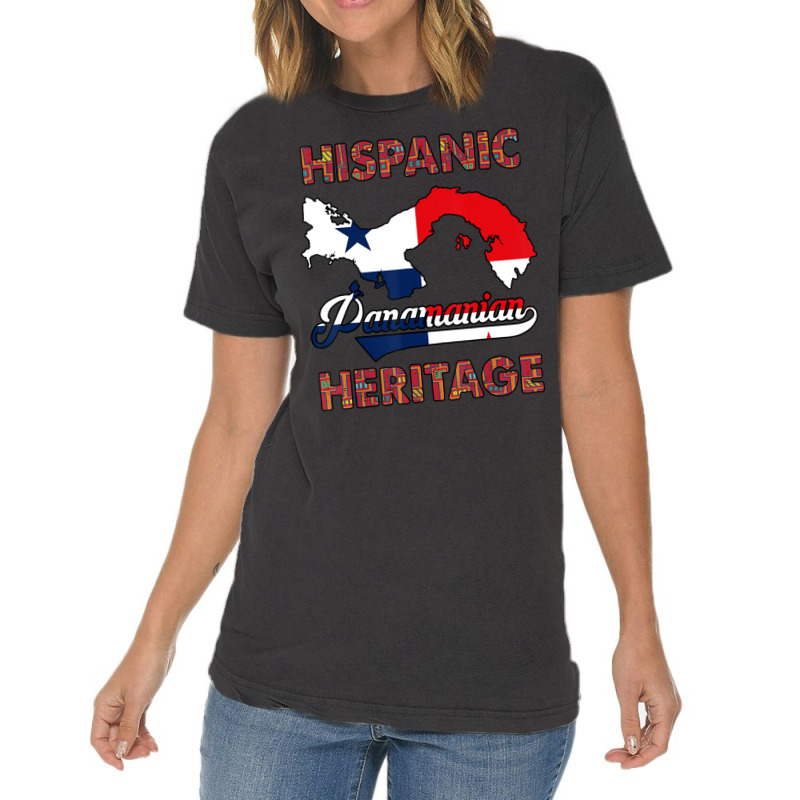 Hispanic Heritage Panama Flag Pride Panamanian Vintage T-Shirt by cm-arts | Artistshot