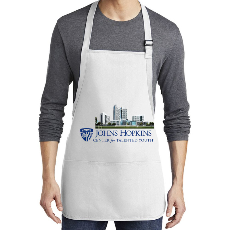 Johns Hopkins Center For Talented Youth Medium-length Apron | Artistshot