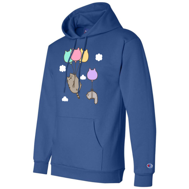 Raninbow Cat Ballon Champion Hoodie | Artistshot