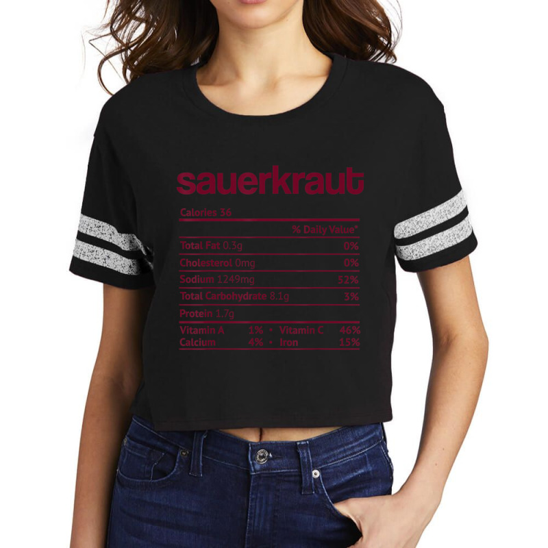 Sauerkraut Nutrition Fact Thanksgiving Christmas Scorecard Crop Tee by cm-arts | Artistshot