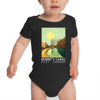 Regents Canal, Regents Canal Vintage, Regents Canal Art, Regents Canal Baby Bodysuit | Artistshot