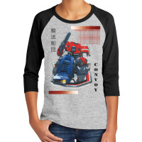 Us Transformers Optimus Prime Japan Kanji Convoy 01 White V-neck Youth 3/4 Sleeve | Artistshot