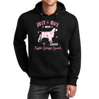 Just A Girl Who Loves English Springer Spaniel Shirts Unisex Hoodie | Artistshot