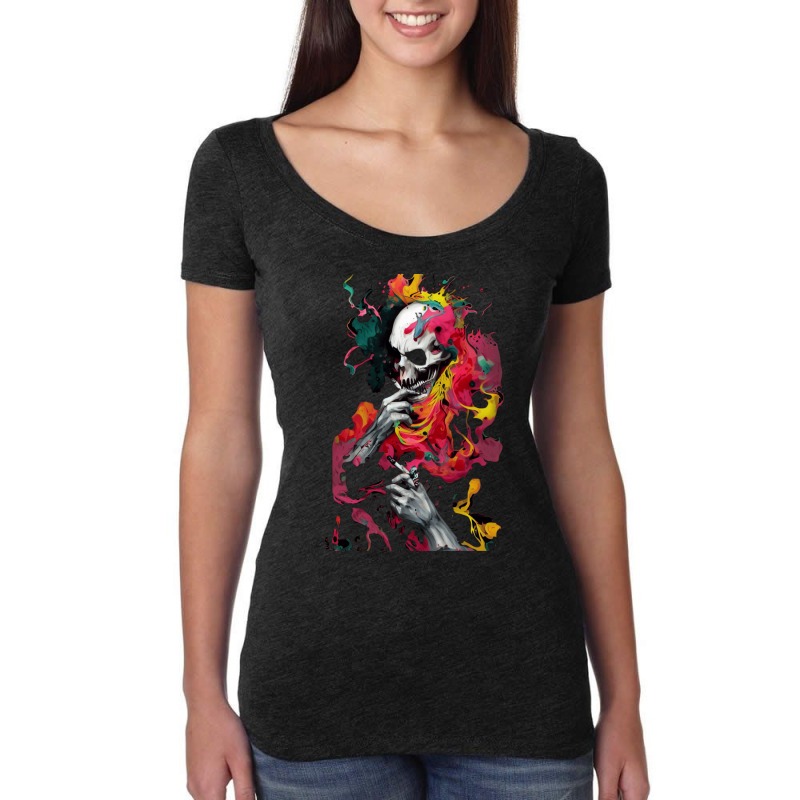 Intimidating Colors Women's Triblend Scoop T-shirt by LondynMarshall | Artistshot