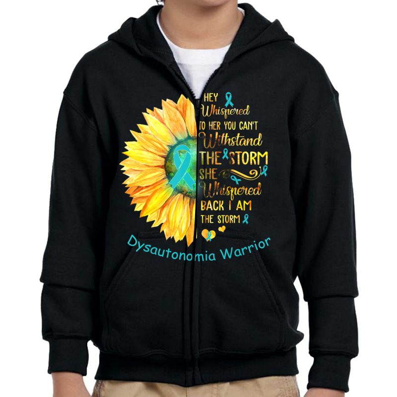 I Am The Storm Dysautonomia Warrior Youth Zipper Hoodie | Artistshot