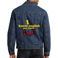 I Know English You Know Kannada Men Denim Jacket | Artistshot