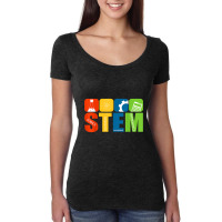 Stem Teacher Science Technology Engineering Math Women's Triblend Scoop T-shirt | Artistshot