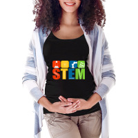 Stem Teacher Science Technology Engineering Math Maternity Scoop Neck T-shirt | Artistshot