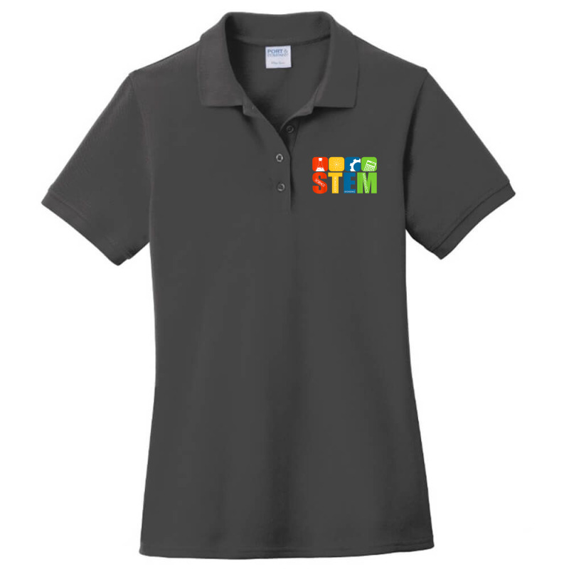 Stem Teacher Science Technology Engineering Math Ladies Polo Shirt by dirije | Artistshot