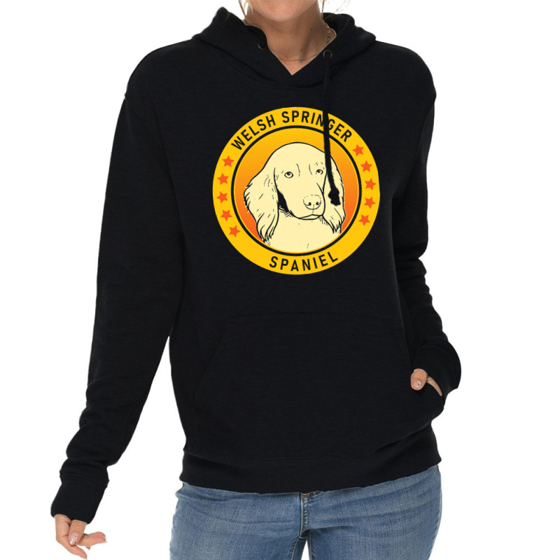 Welsh Springer Spaniel Welsh Springer Spaniel Dog Portrait Lightweight Hoodie | Artistshot