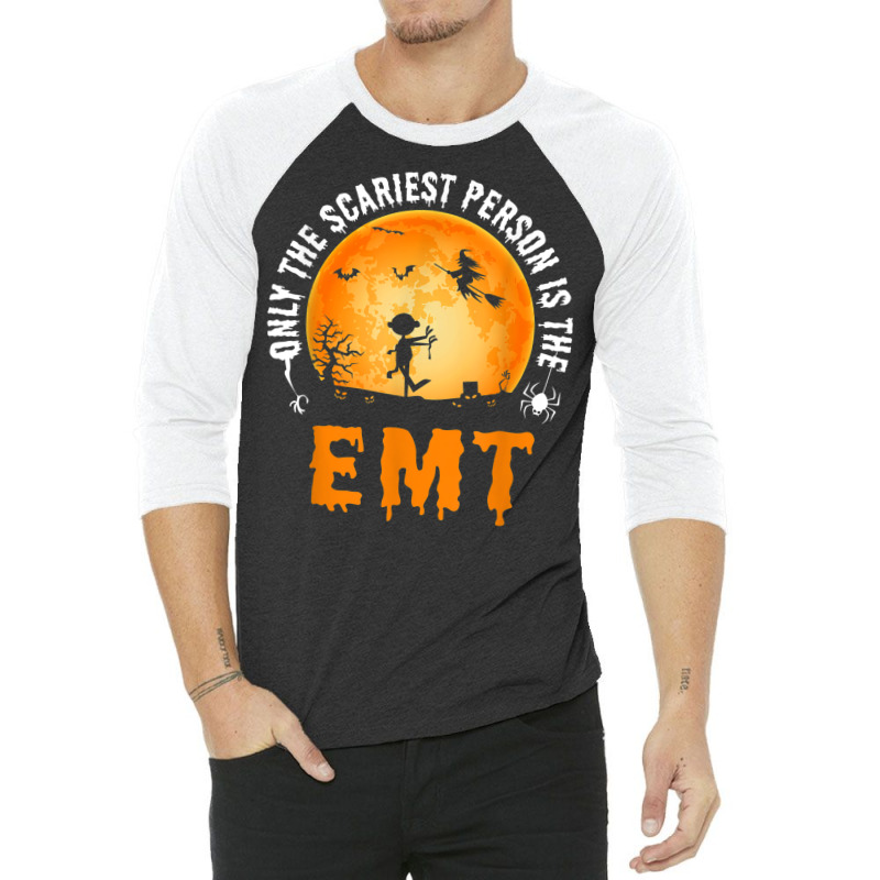 Halloween Emt For Men & Women Emergency Medical Technician 3/4 Sleeve Shirt | Artistshot