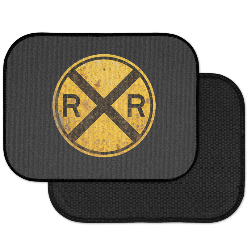 Railroad Crossing Sign 1935 Train Warning Symbol Rear Car Mat | Artistshot