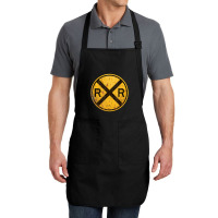 Railroad Crossing Sign 1935 Train Warning Symbol Full-length Apron | Artistshot