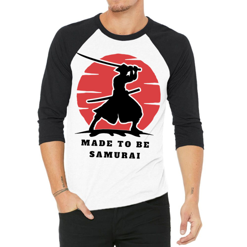 Sunset Samurai Warrior 3/4 Sleeve Shirt by Smile 4ever | Artistshot